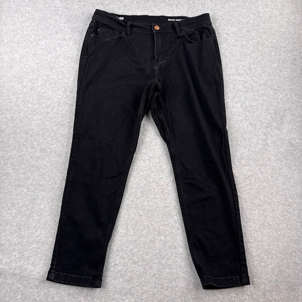 Mugsy Jeans Men 34x27 Squid Inks Black Stretch Performance Denim Tapered